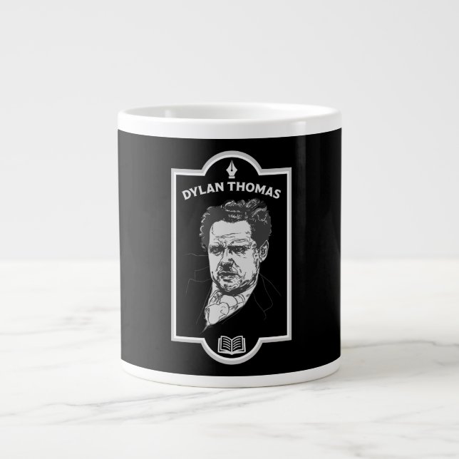 Dylan Thomas Welsh Poet Jumbo Mugg (Framsidan)