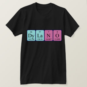 Dylano Periodisk skjorta bord namn T-shirt