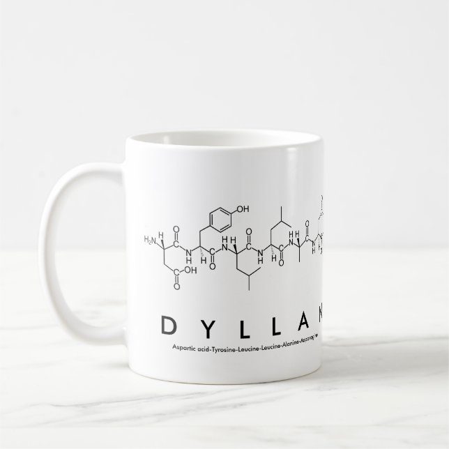 Dyllan peptide namn mugg (Vänster)