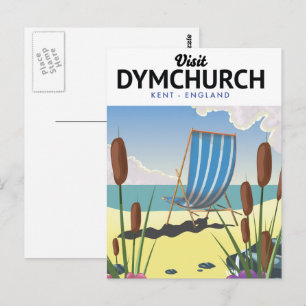DymChurch Kent-reseaffisch för avreseaffisch Vykort
