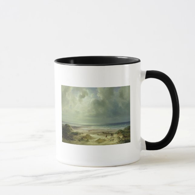 Dyn vid Hegoland, stillsamt hav Mugg (Höger)