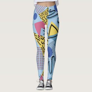 Dynamic 80 s Memphis Aesthetic Leggings