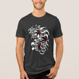Dynamic Abstrakt Red Surrealist Eyeball Art T Shirt