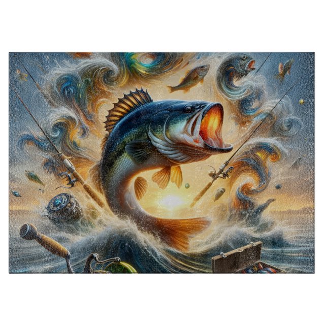 Dynamic Bass FishThe Great Fisherman Cutting Board (Framsidan)