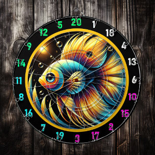 Dynamic Betta Dartboard Wall Art Darttavla