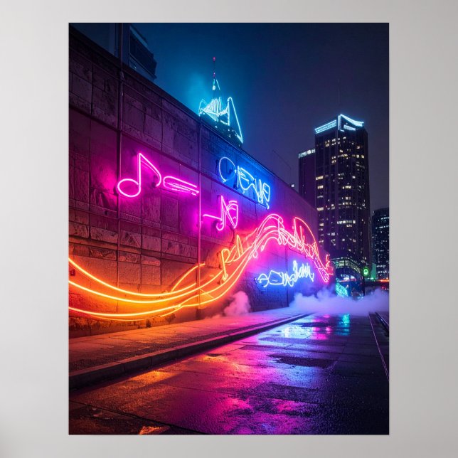 Dynamic City Wall Art Poster (Framsidan)