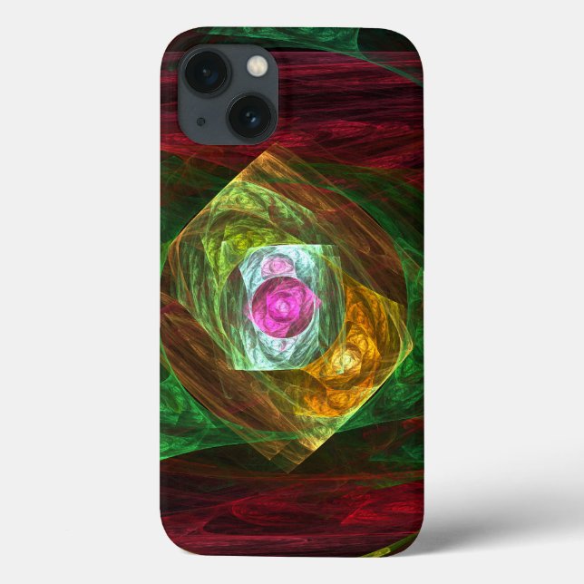 Dynamic Connections Abstrakt Art iPhone 6 Fodral (Baksida)