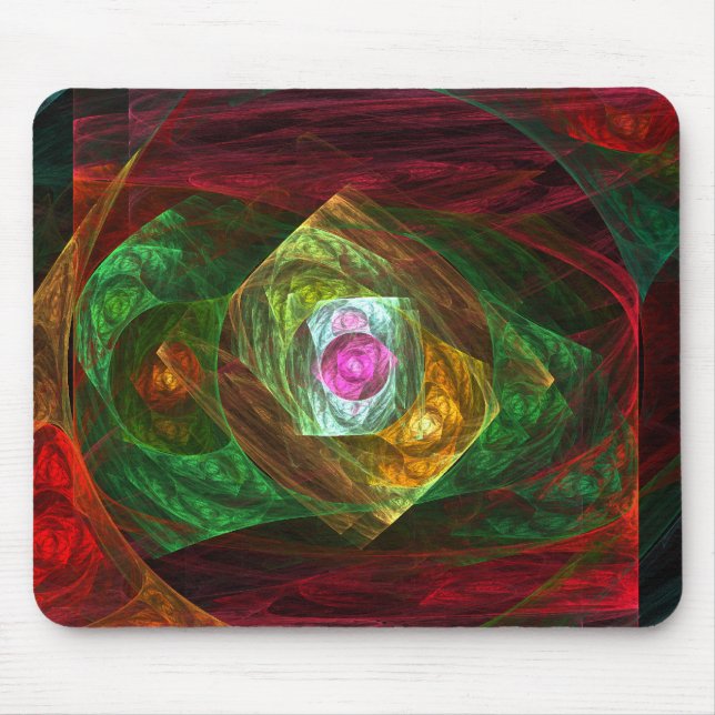 Dynamic Connections Abstrakt Art Mousepad Musmatta (Framsidan)
