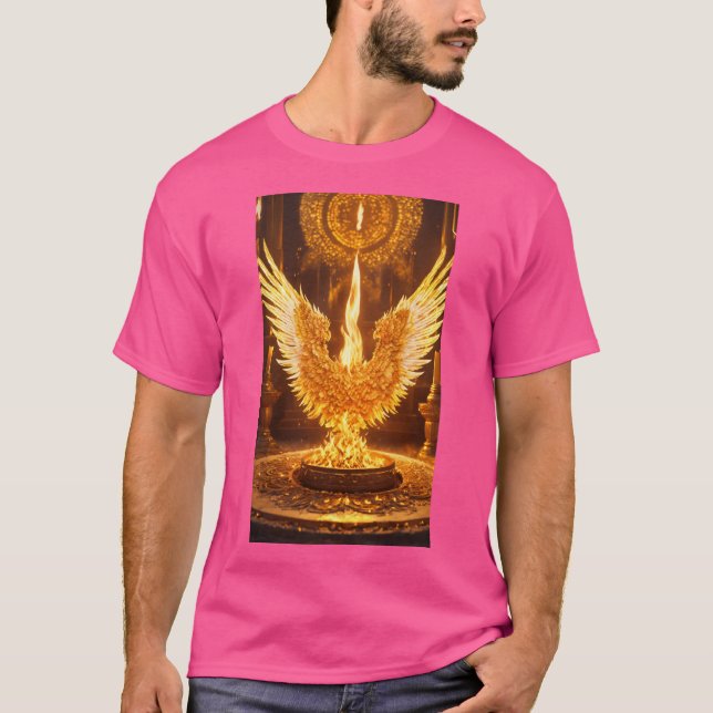 Dynamic Crystal Eagle Emblem T-Shirt (Framsida)