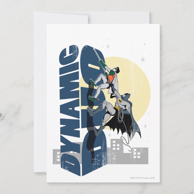 Dynamic Duo-grafik Inbjudningar (Framsida)