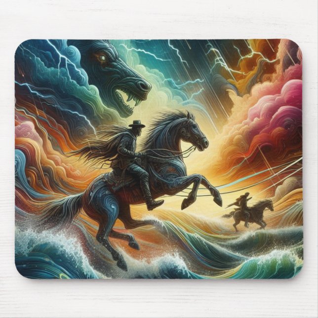 Dynamic Duo: Stormy Horseback Adventure Musmatta (Framsidan)