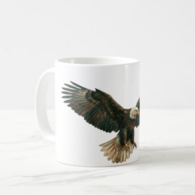 Dynamic Eagle Flock – Freedom and Power mugs. Kaffemugg (Framsida vänster)