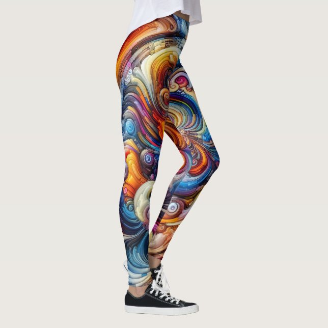 Dynamic Färg Vortex Leggings (Höger)