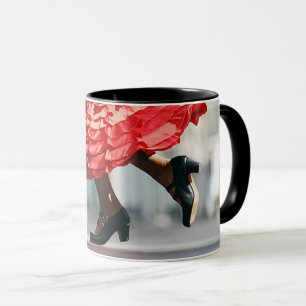 Dynamic Flamenco Shoes of Dancer Mugg