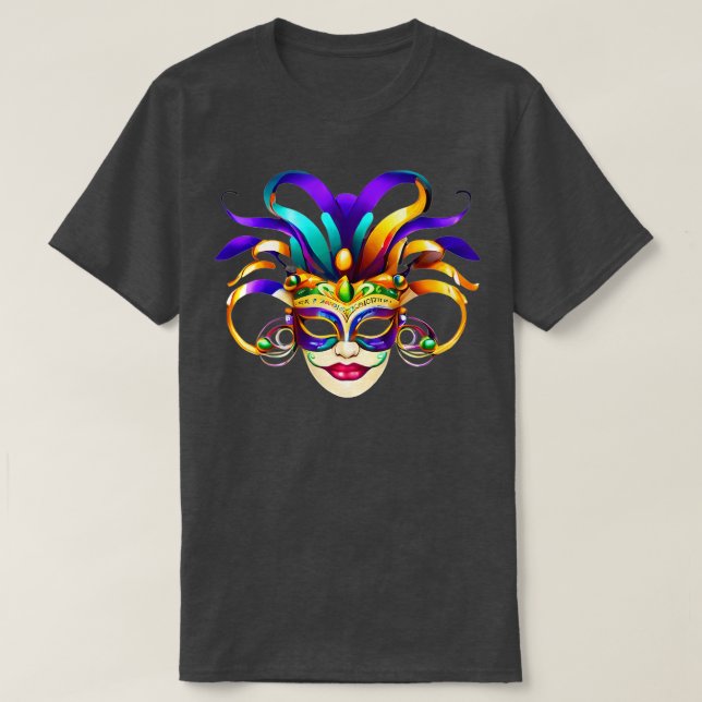 Dynamic for Mardi Gras Revelry TShirt T Shirt (Design framsida)