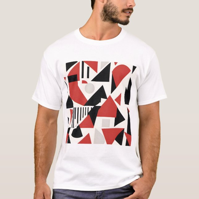Dynamic Geometric Abstraction T Shirt (Framsida)