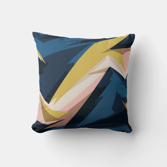 Dynamic Geometric Abstrakt Art Kudde (Framsida)