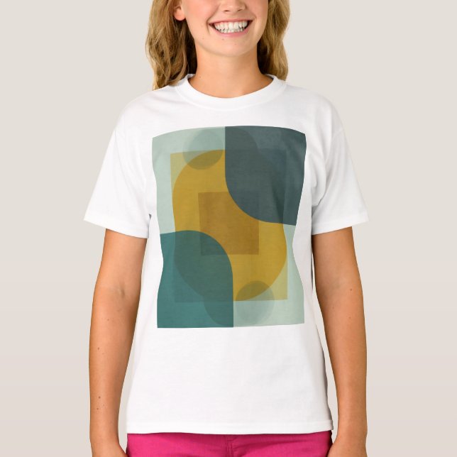 Dynamic Geometric Overlap T Shirt (Framsida)
