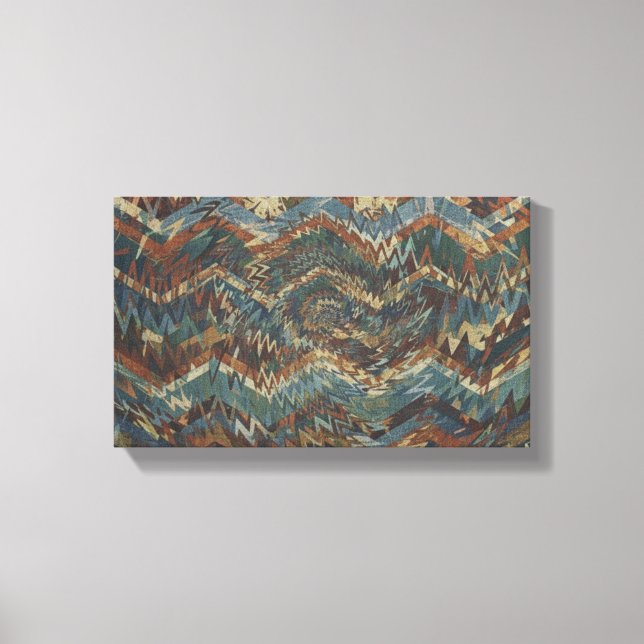 Dynamic Geometric Pattern Wall Art Canvastryck (Framsida)
