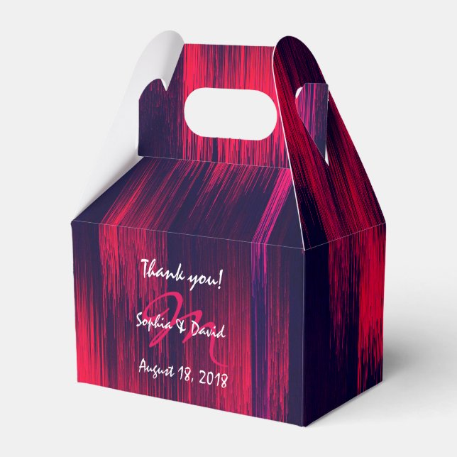 DYNAMIC - Glitch - Powerful Red and Blue+ Monogram Presentaskar (Framsidan Sidan)