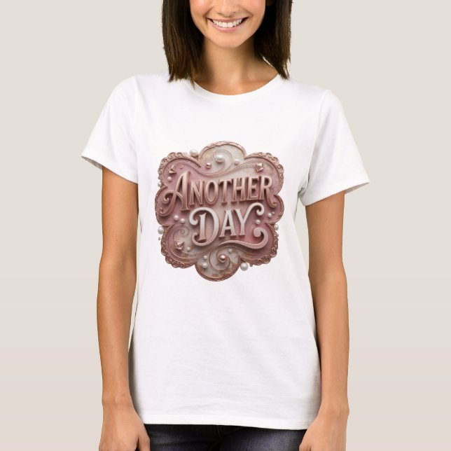 Dynamic Gold EN ANNAN DAG Citat Design T Shirt (Framsida)