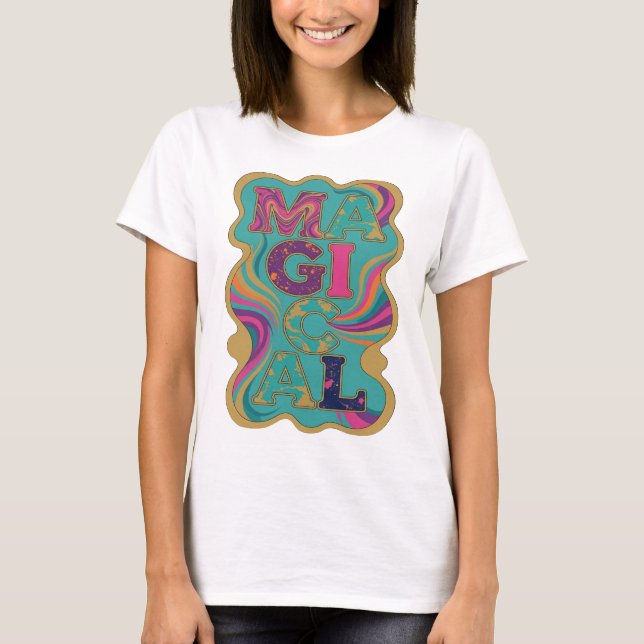 Dynamic Gold MAGISKT Djärv Design T Shirt (Framsida)