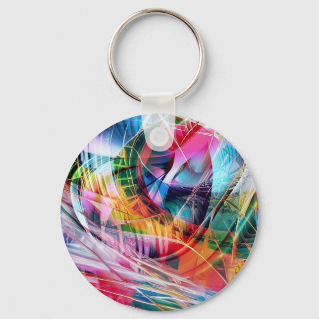 Dynamic Lines Abstraction Nyckelring (Framsida)