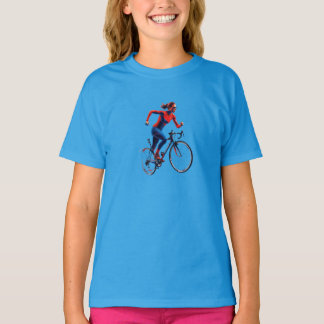 Dynamic Minimalist Sport Graphic Girl's T-Shirt -