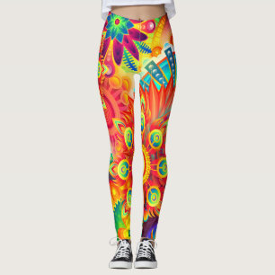 Dynamic Mode Fractal Colorful Leggings