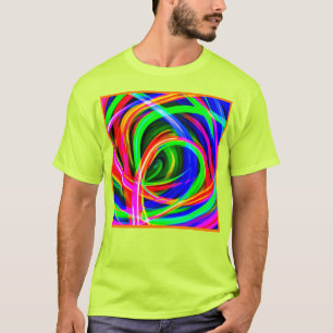 Dynamic Neon Abstrakt Hues T Shirt