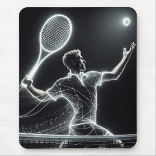 Dynamic Neon Tennis Player Musmatta