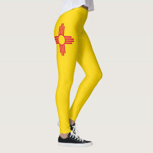 Dynamic New mexico Statlig flagga Graphic på en Leggings