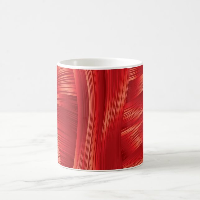 Dynamic Red Muscle Struktur Abstrakt Kaffemugg (Center)