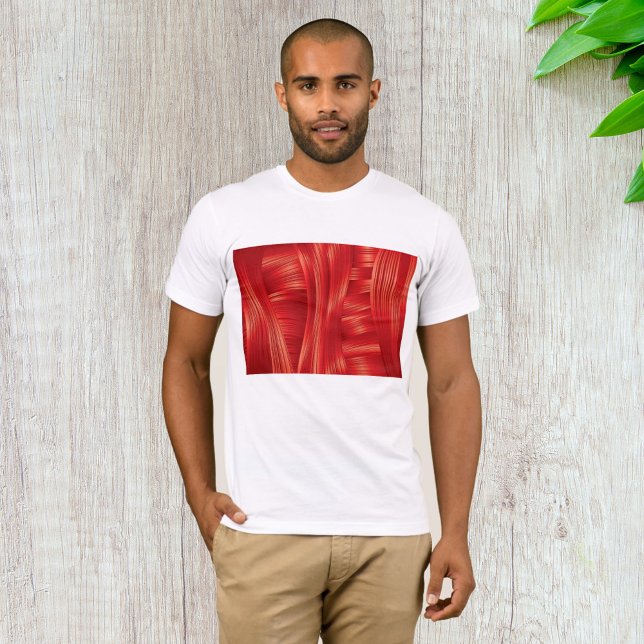 Dynamic Red Muscle Struktur Abstrakt T Shirt (Skapare uppladdad)