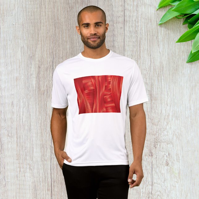 Dynamic Red Muscle Struktur Abstrakt T Shirt (Skapare uppladdad)
