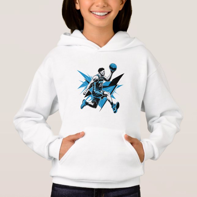 Dynamic Slam dunk Basketball Player T Shirt (Framsida)