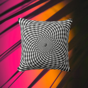 Dynamic Spiral Illusion Kudde