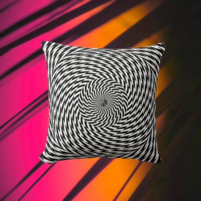 Dynamic Spiral Illusion Kudde (Skapare uppladdad)