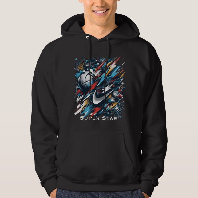 Dynamic Sports Passion Hoodie-Bold, Action Hoodie (Framsida)