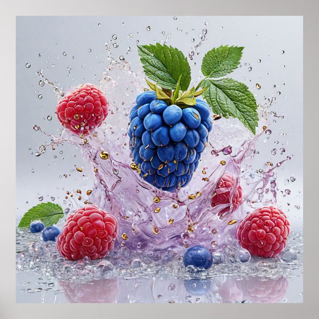 Dynamic stänk i vatten poster (Framsidan)