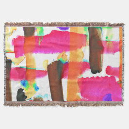 Dynamisk Abstrakt Mönster i konst Filt