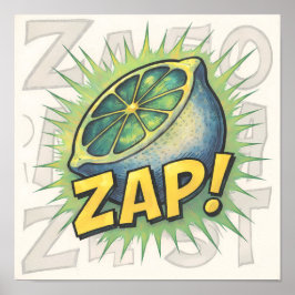 Dynamisk Abstrakt Popkonst: Fragmenterad Zappning  Poster