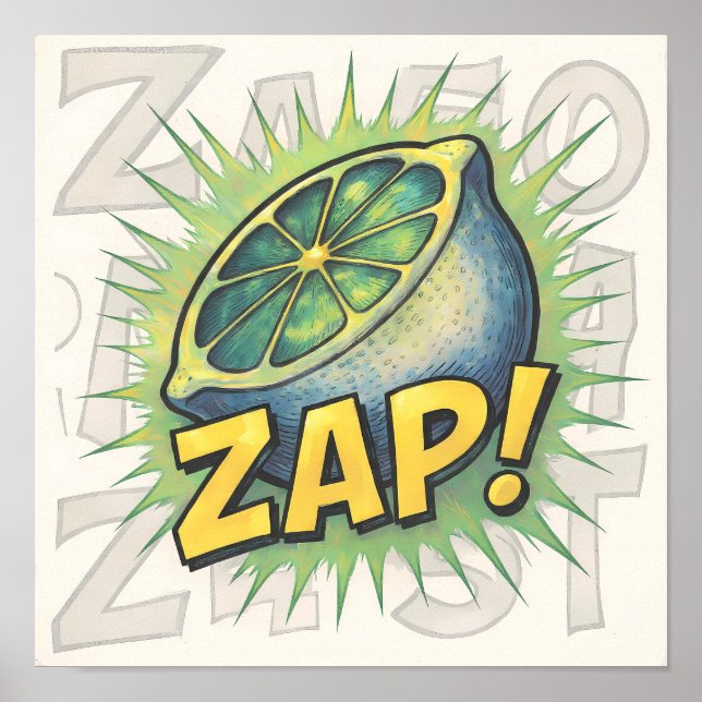 Dynamisk Abstrakt Popkonst: Fragmenterad Zappning  Poster (Framsidan)