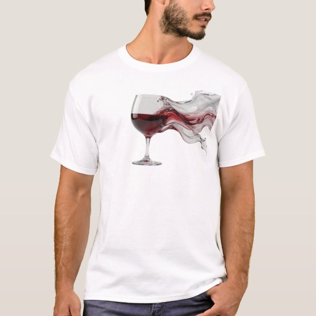 Dynamisk ABSTRAKT VIN Visuell Design T Shirt (Framsida)