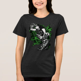 Dynamisk Anime-kampsportskonstnär Svart Bläckkonst T Shirt