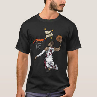 Dynamisk basketbolldesign i Slam dunk T Shirt