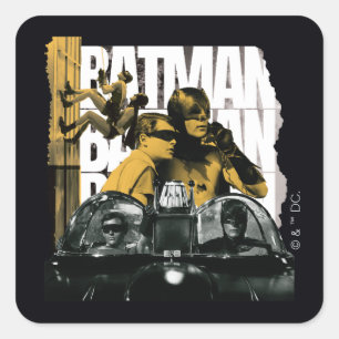 Dynamisk bild av Duo-skrapbok Fyrkantigt Klistermärke