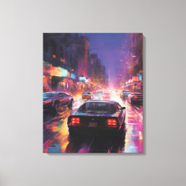 Dynamisk cityscape-Tävla Canvastryck