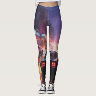 Dynamisk cityscape-Tävla Leggings