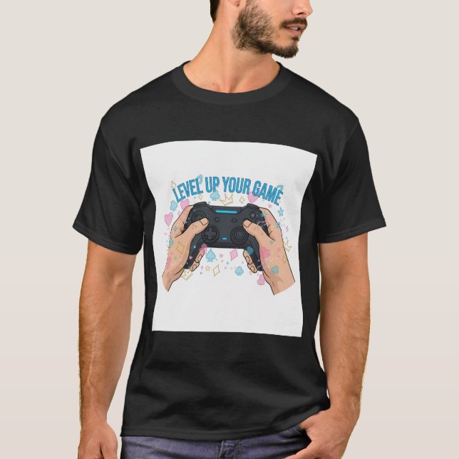 Dynamisk design för e-sportmästerskap spelkontroll t shirt (Framsida)